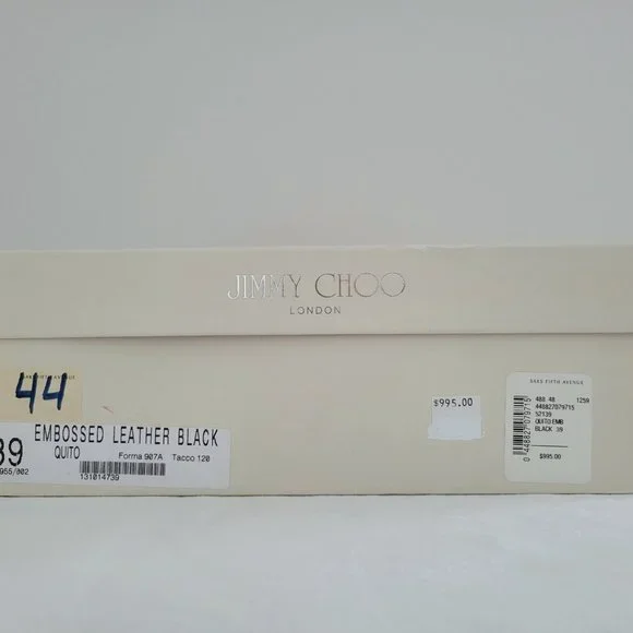 JIMMY CHOO LONDON Short Black High Heel Bootie Size 39